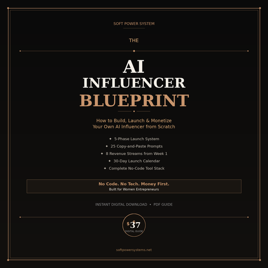 THE AI INFLUENCER BLUEPRINT| Step-by-Step Digital Guide