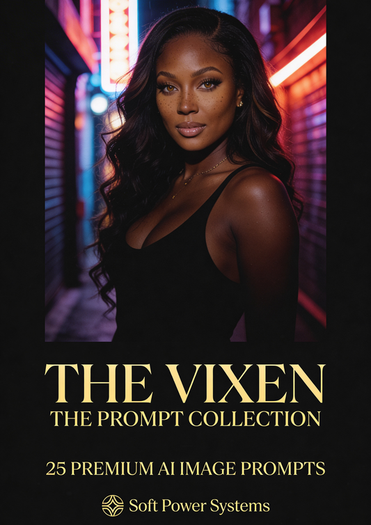 The Vixen – Premium AI Image Prompt Collection (25 Cinematic Prompts)